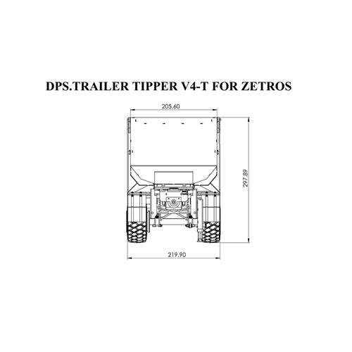 DPS TRAILER TIPPER V4-T FOR ZETROS 1/14 SCALE RC