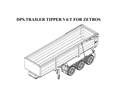 DPS TRAILER TIPPER V4-T FOR ZETROS 1/14 SCALE RC