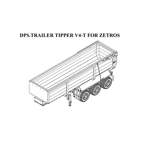 DPS TRAILER TIPPER V4-T FOR ZETROS 1/14 SCALE RC