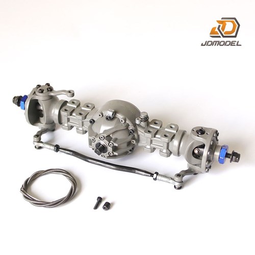 JDMODEL static point JDM-86 tractor front axle trailer bridge dump mud lock difference metal front axle 1:14
