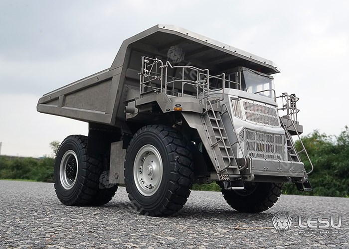 1/16 heavy machinery full metal remote control model toy R100E mining truck hydraulic dump truck LESU