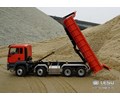1/14 hydraulic roll-on dump truck MAN(TGS) 8X8 four-axle drive metal dump truck model LESU
