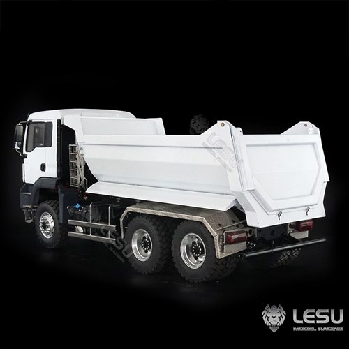 1/14 truck model toy MAN6X6 hydraulic front U bucket dump truck metal dump truck model LESU