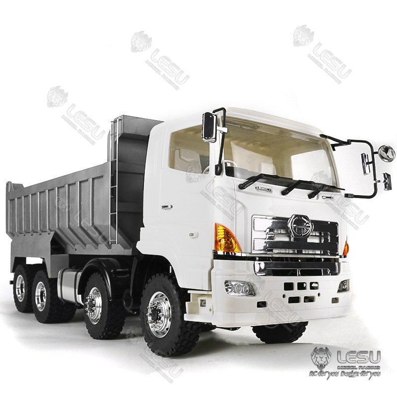 1/14 Truck Metal Dump Truck Tamiya Dumper LS-Z0012-8X8 Hino Hydraulic Dump  Truck Model