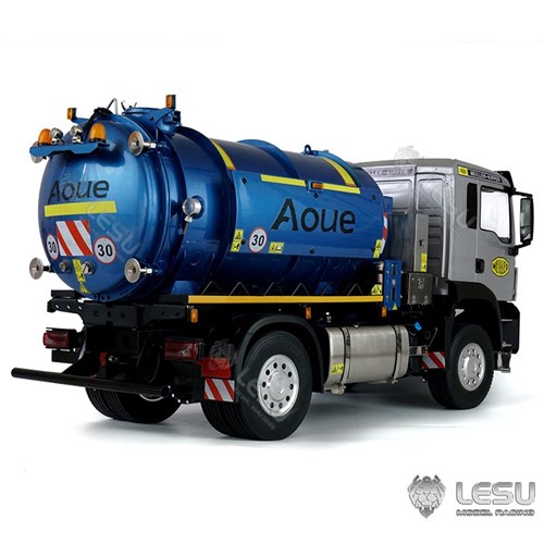 1/14 simulation model toy MAN4X4 high-torque suction truck with vacuum tank, full metal chassis, Lesu LESU