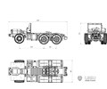 LESU radium speed model 1/14 truck MAN TGX full metal 6X4 tractor chassis