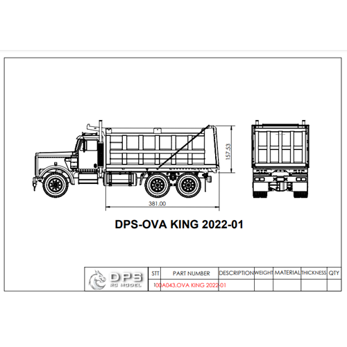 DUMP BEDS DPS-KING-OVA-2022-01