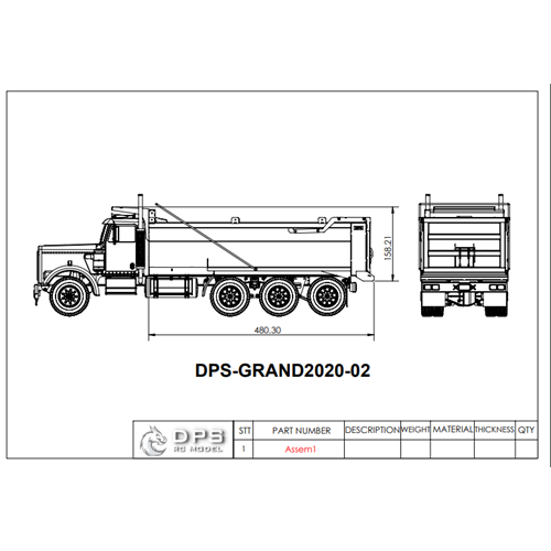 DUMP BEDS FOR GRANDHAULER - DPS-GRAND2020-02