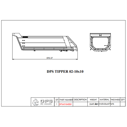 DPS-TIPPER-02 for DUMPTRUCK 6x6 8x8 10x10