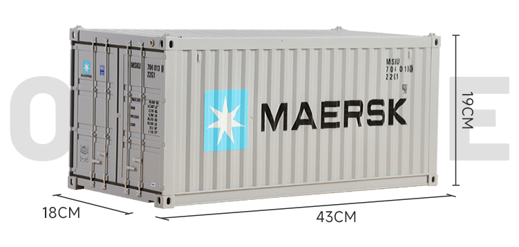 20feet 1/14 container, Handmade, lighted, suitable for Tamiya