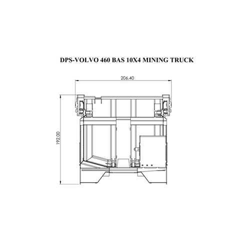 DUMP BOX 460BAS FOR TRUCK 10X10 ( 5AXLE )