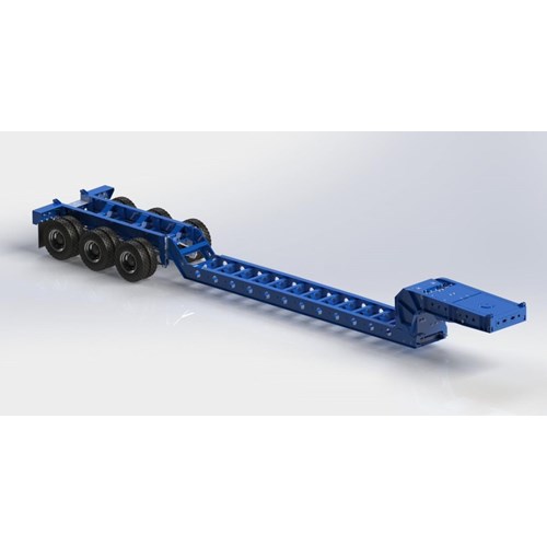 DPS-034-LOWBOY TRAILER TRIAXLE WITHOUT THE OUTER DECK