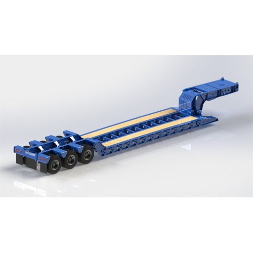 DPS TRAILER 032 LOWBOY TRIAXLE 1/14