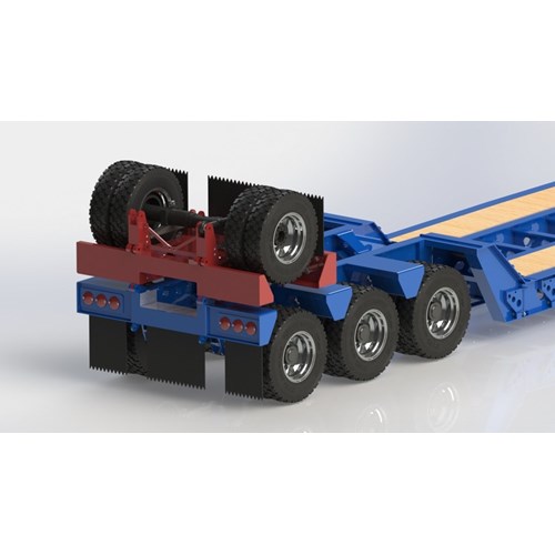 New Flip Axles Trailer Lowboy DPS 