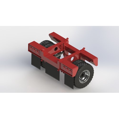 New Flip Axles Trailer Lowboy DPS 