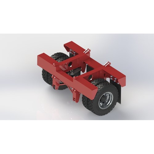 New Flip Axles Trailer Lowboy DPS 