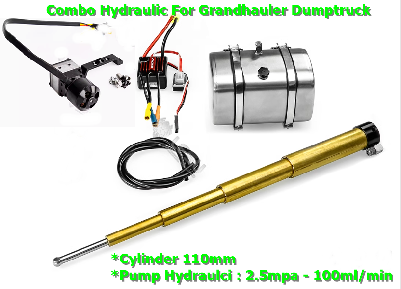 1/14 FRONT-MOUNTED MULTI-STAGE HYDRAULIC CYLINDER SYSTEM FOR GRANDHAULER