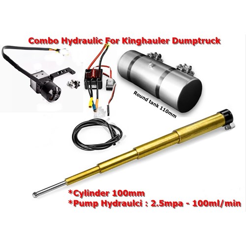 1/14 FRONT-MOUNTED MULTI-STAGE HYDRAULIC CYLINDER SYSTEM FOR KING, ROUND TANK