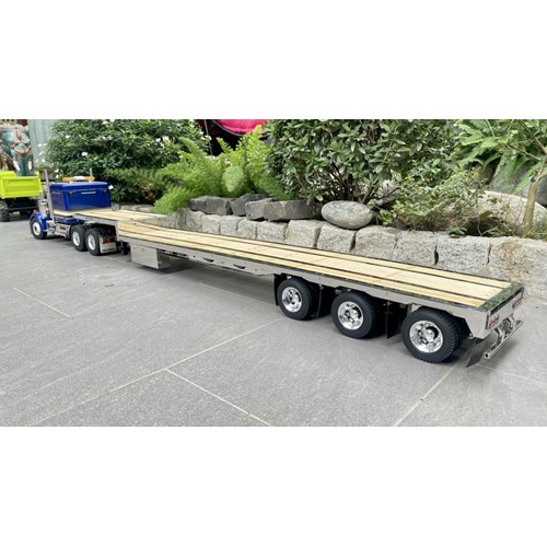 DPS STEP DECK TRAILER TRIAXLE 53ft 1/14 SCALE