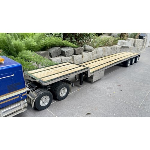 DPS STEP DECK TRAILER TRIAXLE 53ft 1/14 SCALE