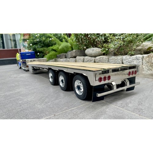 DPS STEP DECK TRAILER TRIAXLE 53ft 1/14 SCALE