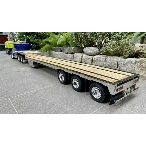 DPS STEP DECK TRAILER TRIAXLE 53ft 1/14 SCALE