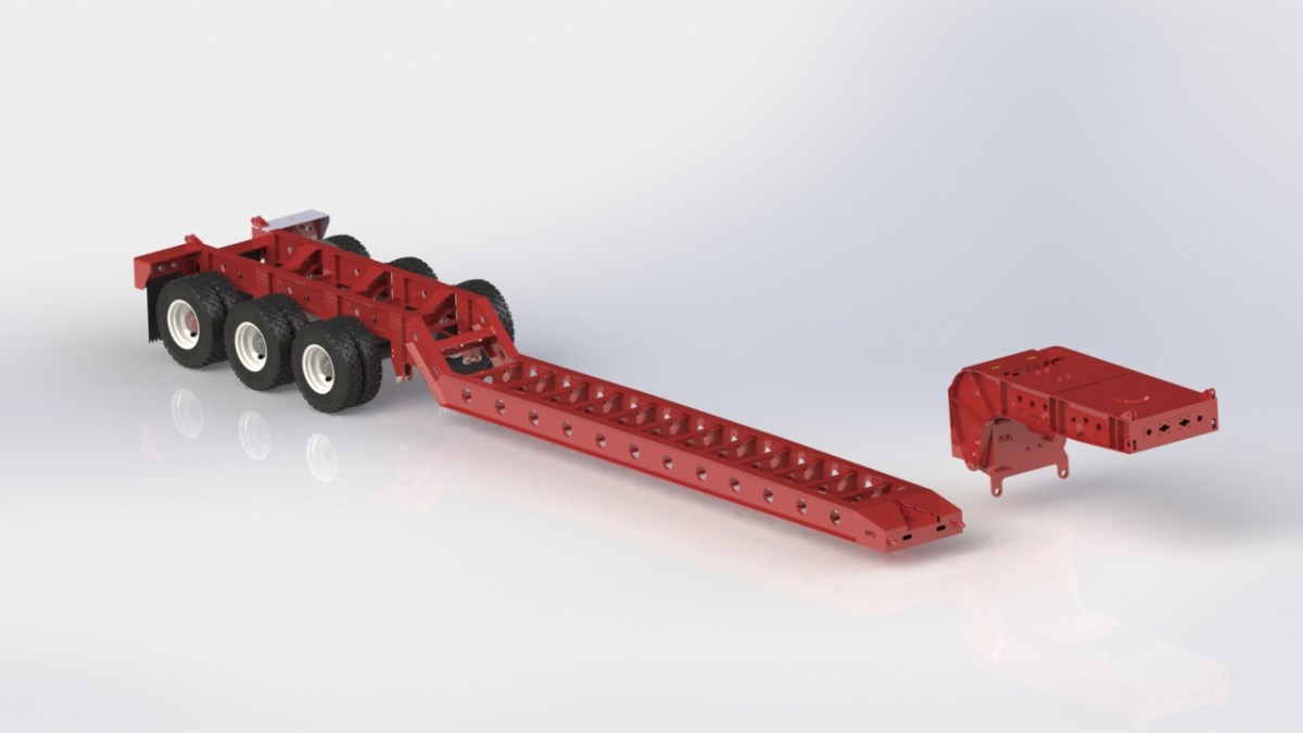 DPS-034-LOWBOY TRAILER TRIAXLE WITHOUT THE OUTER DECK