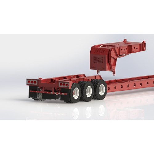 DPS-034-LOWBOY TRAILER TRIAXLE WITHOUT THE OUTER DECK