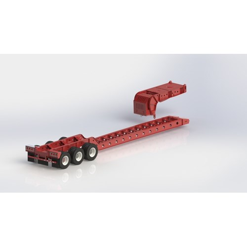 DPS-034-LOWBOY TRAILER TRIAXLE WITHOUT THE OUTER DECK