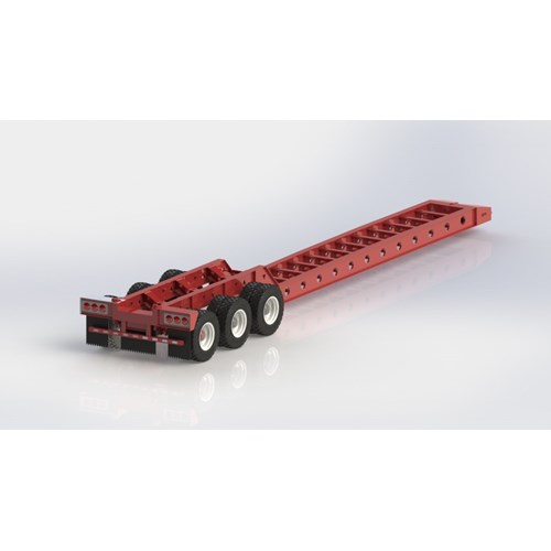 DPS-034-LOWBOY TRAILER TRIAXLE WITHOUT THE OUTER DECK