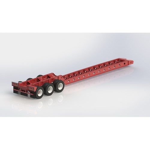 DPS-034-LOWBOY TRAILER TRIAXLE WITHOUT THE OUTER DECK