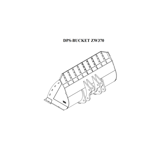 DPS BUCKET WITHOUT TEETH FOR WHEELOADER ZW370