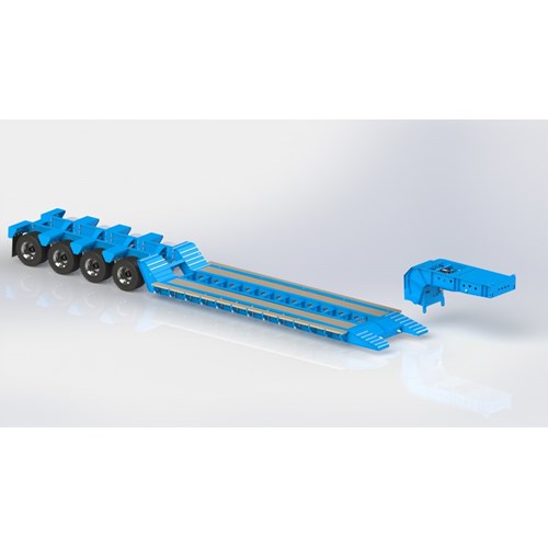 DPS LOWBOY TRAILER 035 4AXLE  V2 1/14