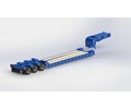 DPS TRAILER 032 LOWBOY TRIAXLE RAMPS FLIP 1/14