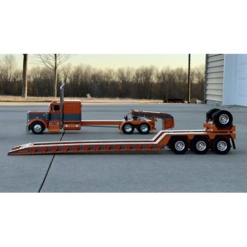 DPS LOWBOY TRAILER 3AXLE WITH COVERED FENDER 1/14