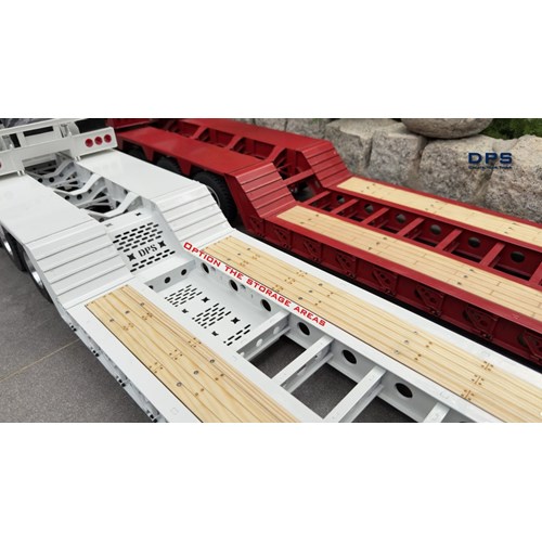 DPS TRAILER 040 LOWBOY TRIAXLE RAMPS FLIP 1/14 