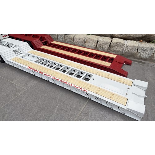 DPS TRAILER 040 LOWBOY TRIAXLE RAMPS FLIP 1/14 