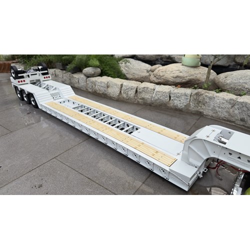 DPS TRAILER 040 LOWBOY TRIAXLE RAMPS FLIP 1/14 