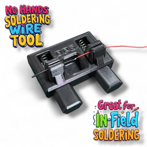 No Hands Soldering Wire Holding Tool – Great for In Field Soldering