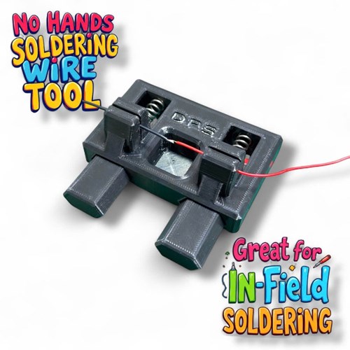 No Hands Soldering Wire Holding Tool – Great for In Field Soldering