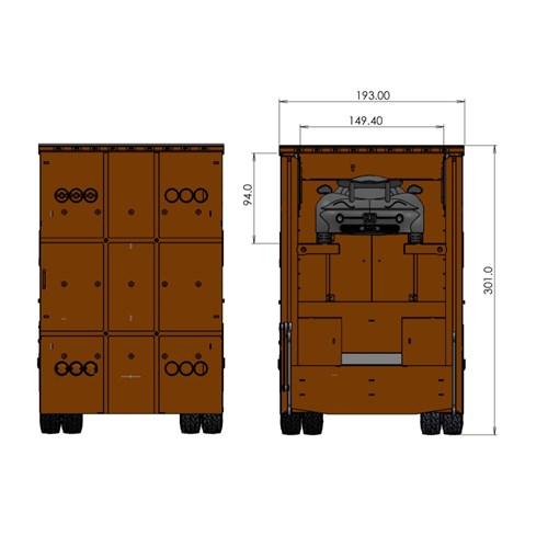 DPS NASCAR TRAILER 1:14 SCALE