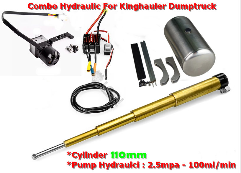 1/14 FRONT-MOUNTED MULTI-STAGE HYDRAULIC CYLINDER SYSTEM FOR KING, ROUND TANK