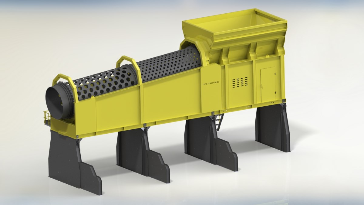 DPS TROMMEL 2-COMPARTMENT 1/14 RC FULL METAL STAINLESS STEEL