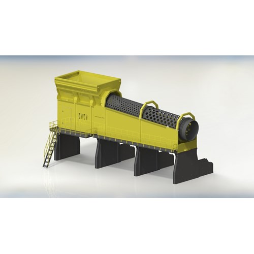DPS TROMMEL 2-COMPARTMENT 1/14 RC FULL METAL STAINLESS STEEL