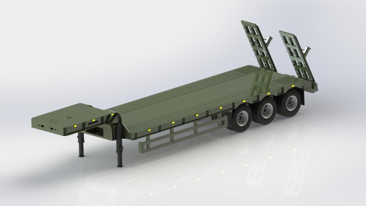 DS25 TRAILER V4 TRIAXLE FOR ZETROS OR  Mack M123 HC10 CROSS