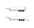 DS25 TRAILER V4 TRIAXLE FOR ZETROS OR  Mack M123 HC10 CROSS