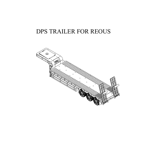 DS25 TRAILER V4 TRIAXLE FOR ZETROS OR  Mack M123 HC10 CROSS