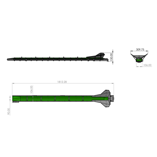 DPS Conveyor Belt 1m8