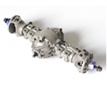JDM-87 1:14 tractor front middle bridge trailer bridge self-unloading mud head lock metal front through bridge
