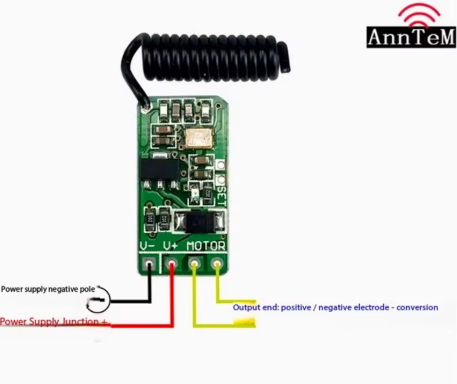 Compatible with N20 370 550 reducer motor micro wireless remote control for forward and reverse rotation stop module
